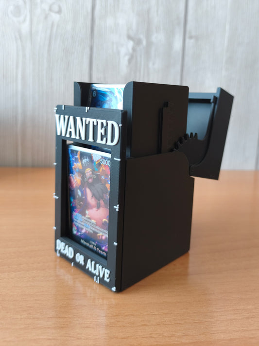 caja mazo cartas TCG One Piece - Wanted negro