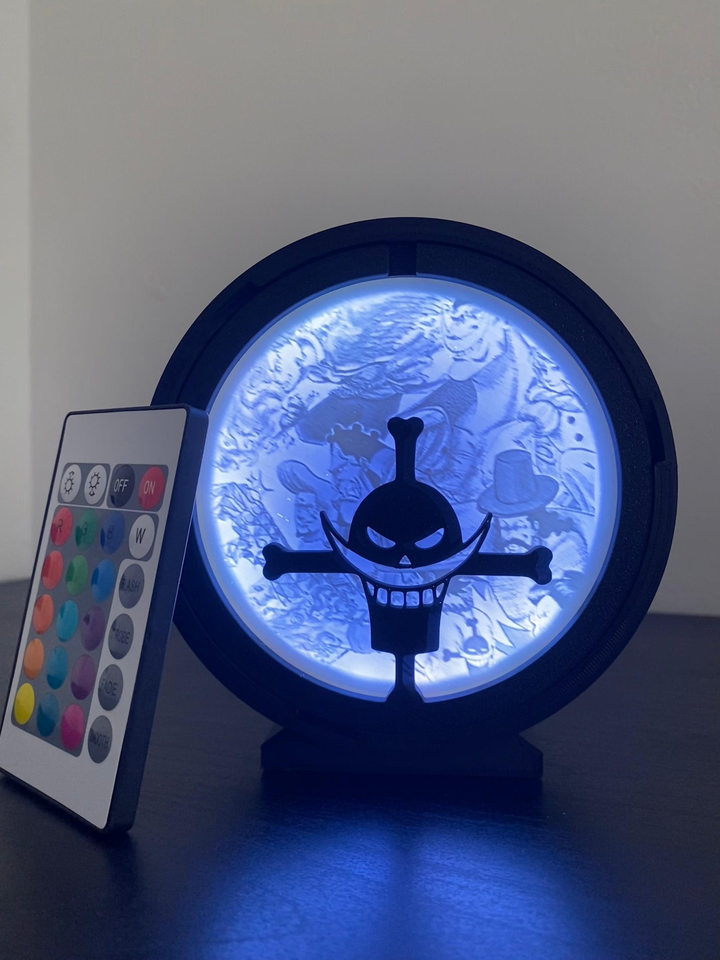 Lámpara Barbablanca Shirohige Tripulación - Lámparas LED One Piece impresión 3D