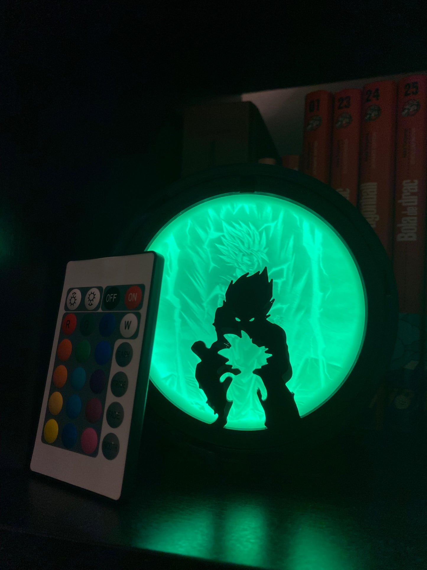 Lámpara LED Goku Saiyan - Lámparas LED Dragon Ball diseño impresión 3D