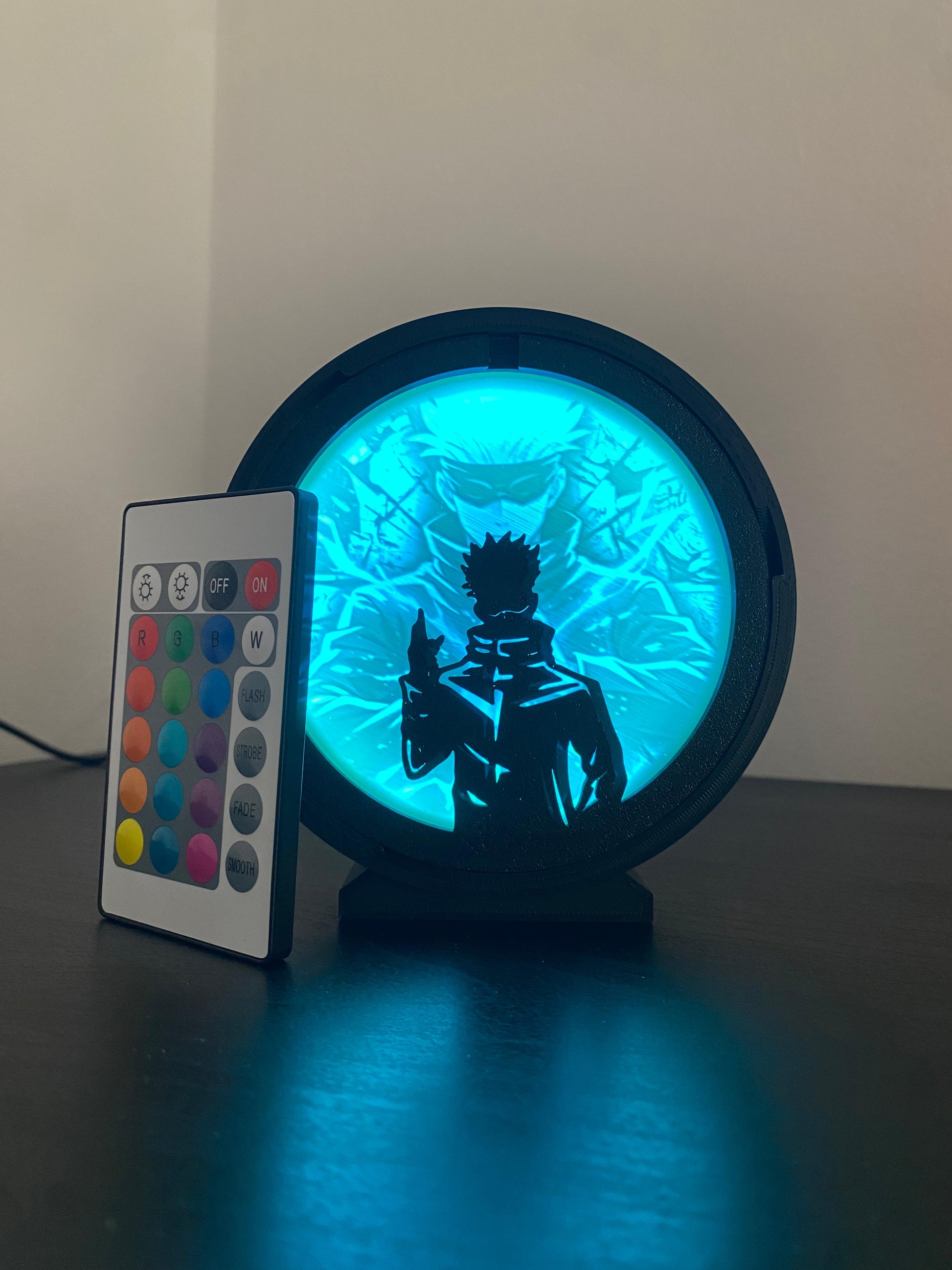 Lámpara LED Satoru Gojo - Lámparas LED Jujutsu Kaisen diseño impresión 3D