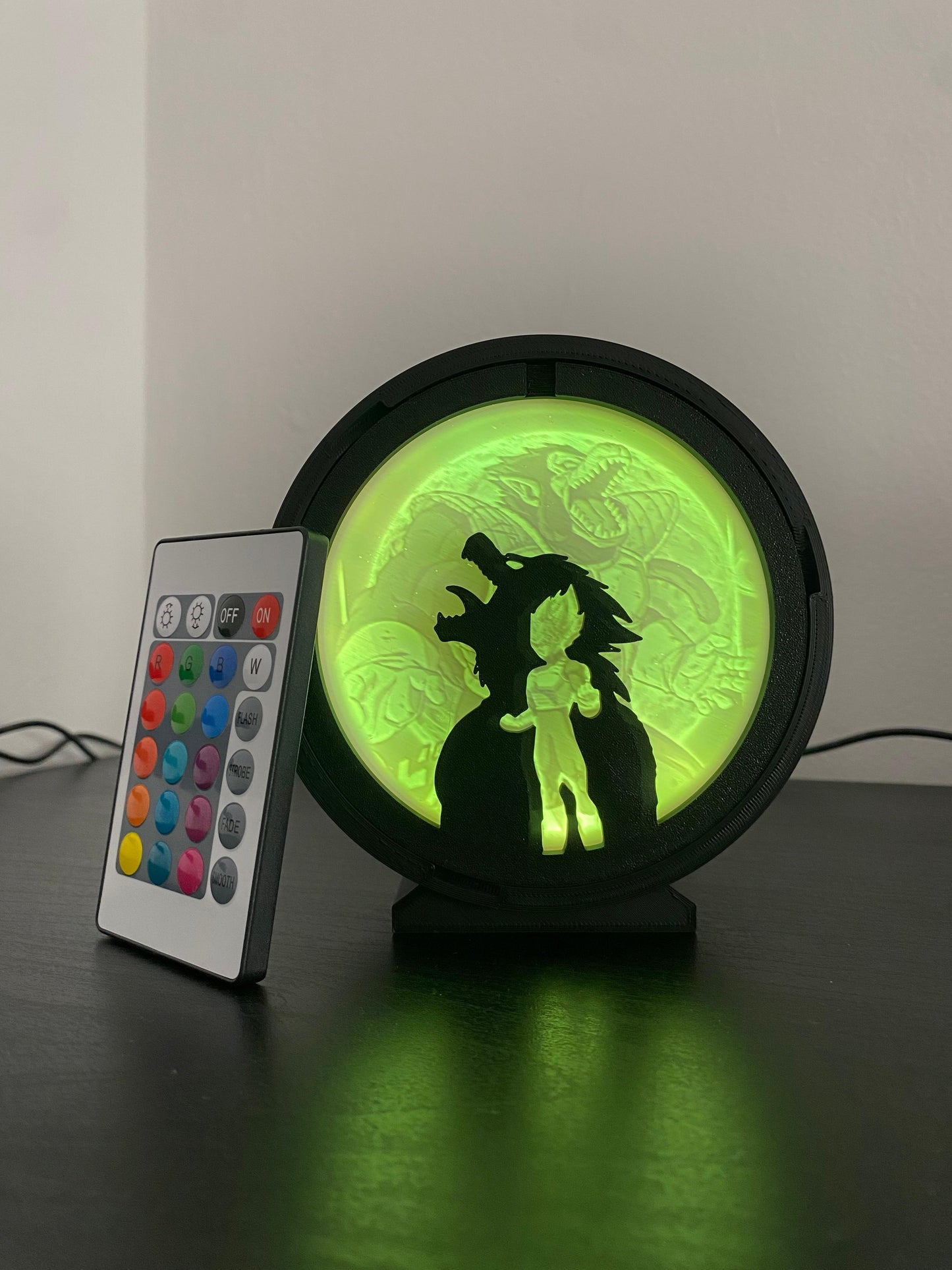 Lámpara LED Vegeta Ozaru - Lámparas LED Dragon Ball diseño impresión 3D