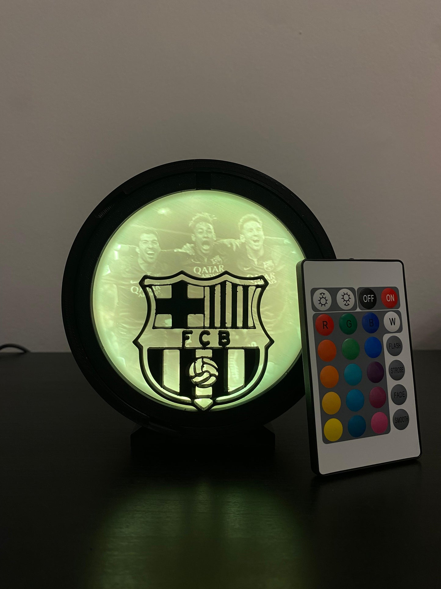 Lámparas LED Barça FCB MSN - Lámparas LED Fútbol diseño impresión 3D