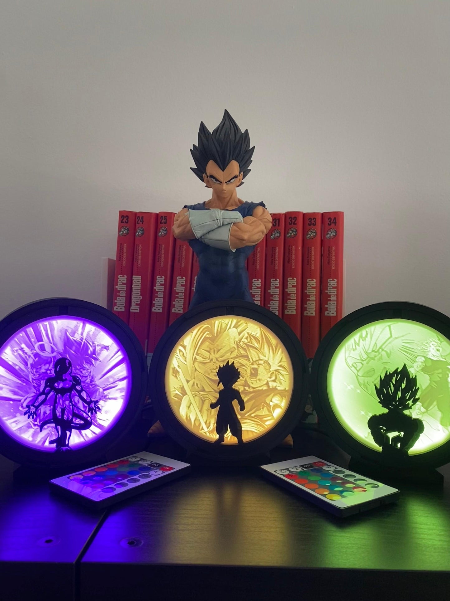 Lámparas LED Dragon Ball diseño impresión 3D