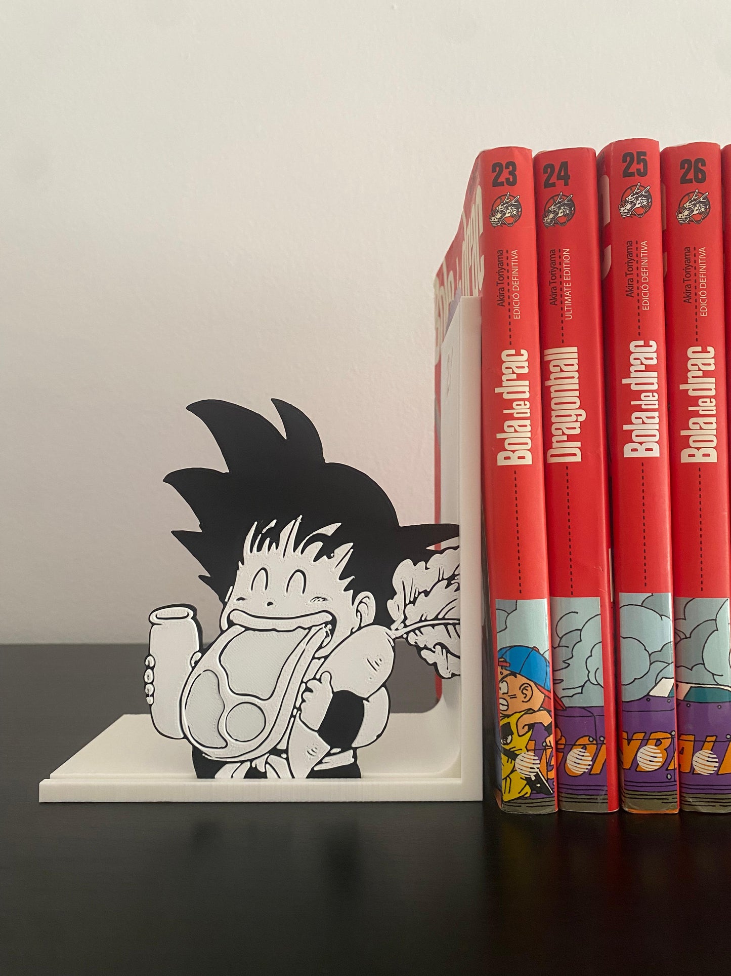 Sujetalibros anime impresión 3D de Dragon Ball - Goku comiendo