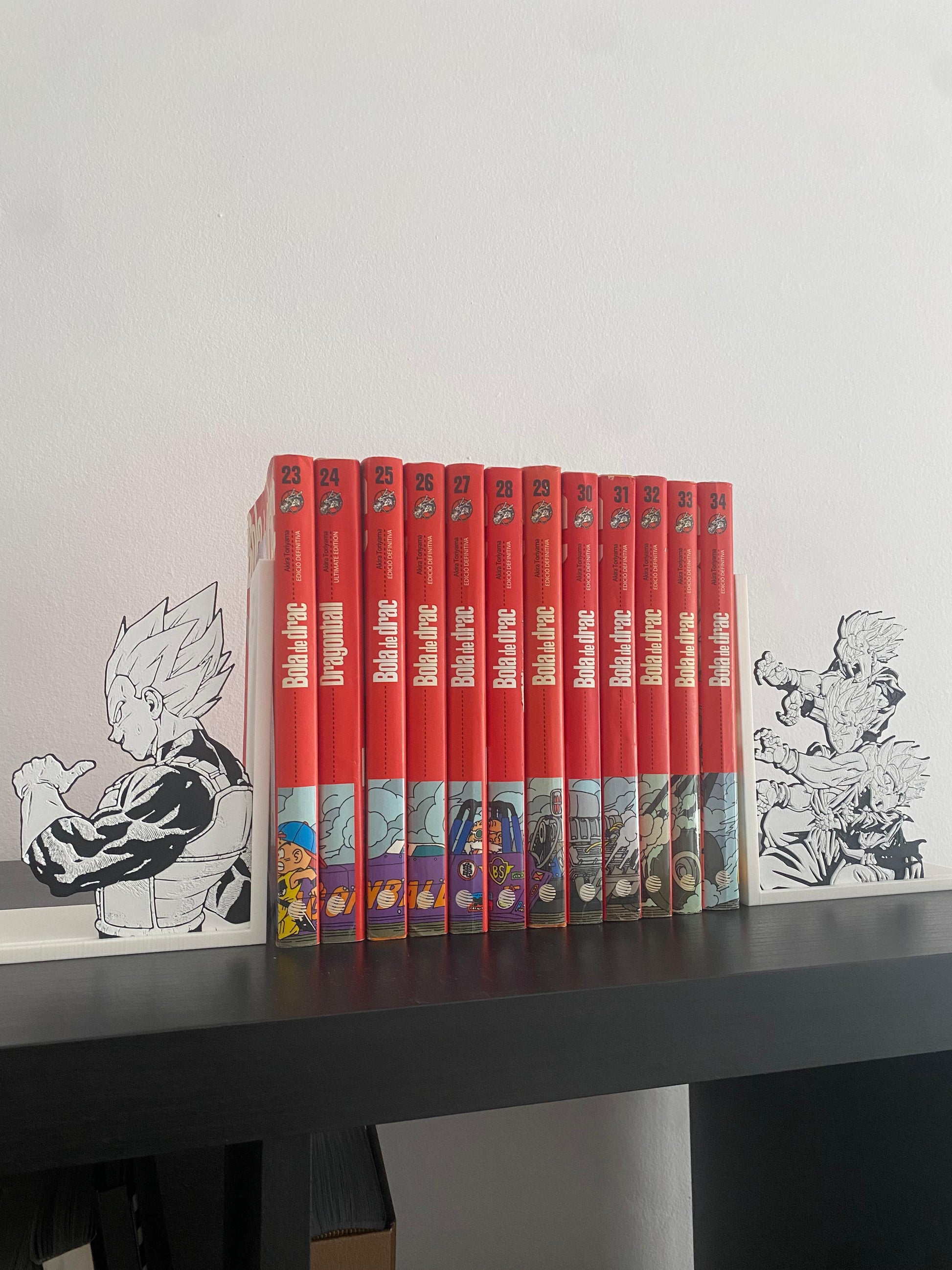 Sujetalibros anime impresión 3D de Dragon Ball - Vegeta y Kamehameha familia
