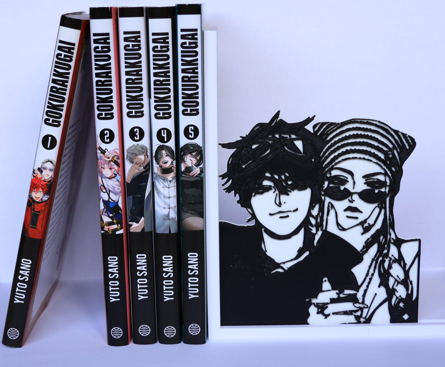 Sujetalibros de Gokurakugai