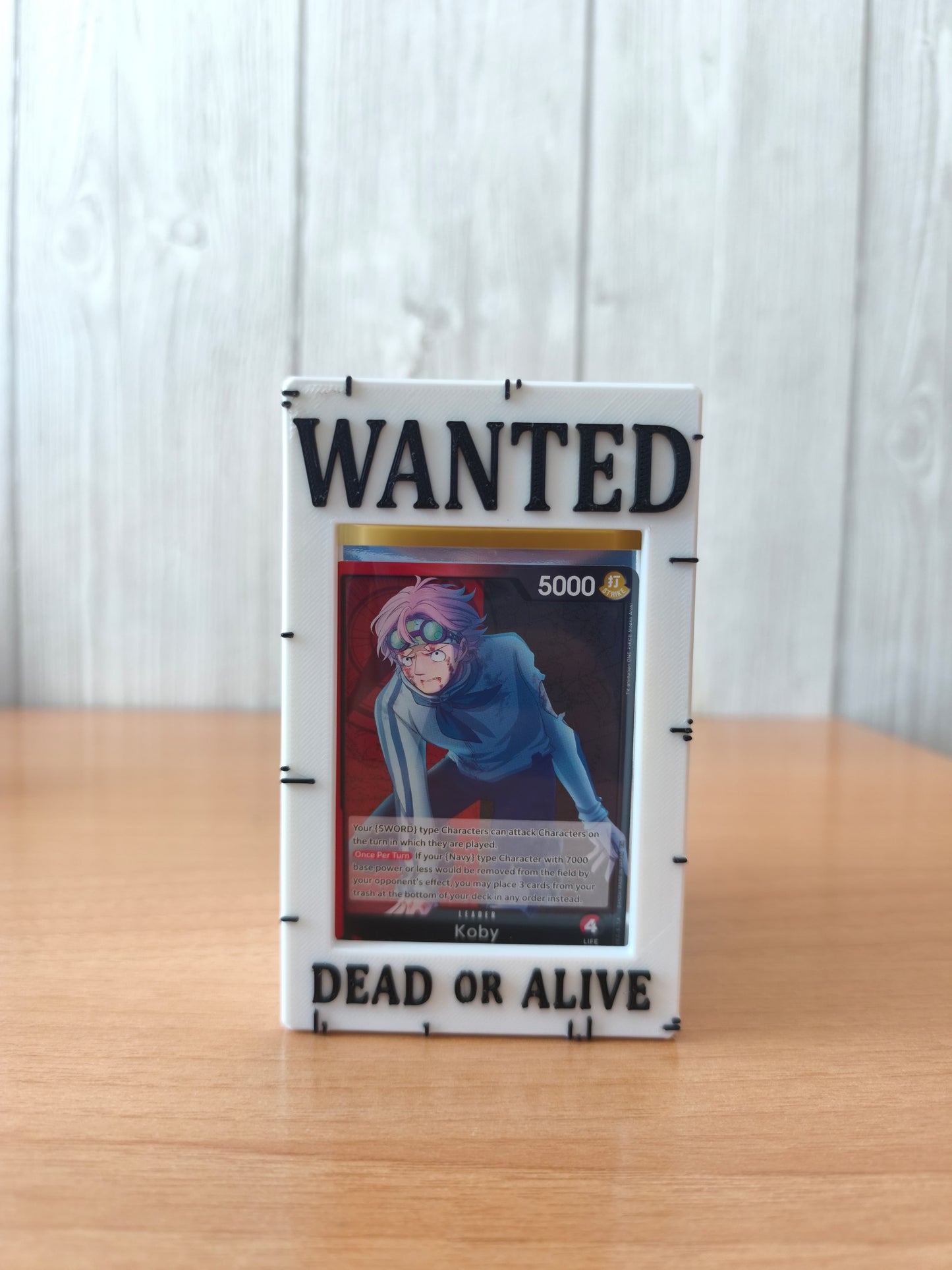 caja mazo cartas one piece wanted koby blanco