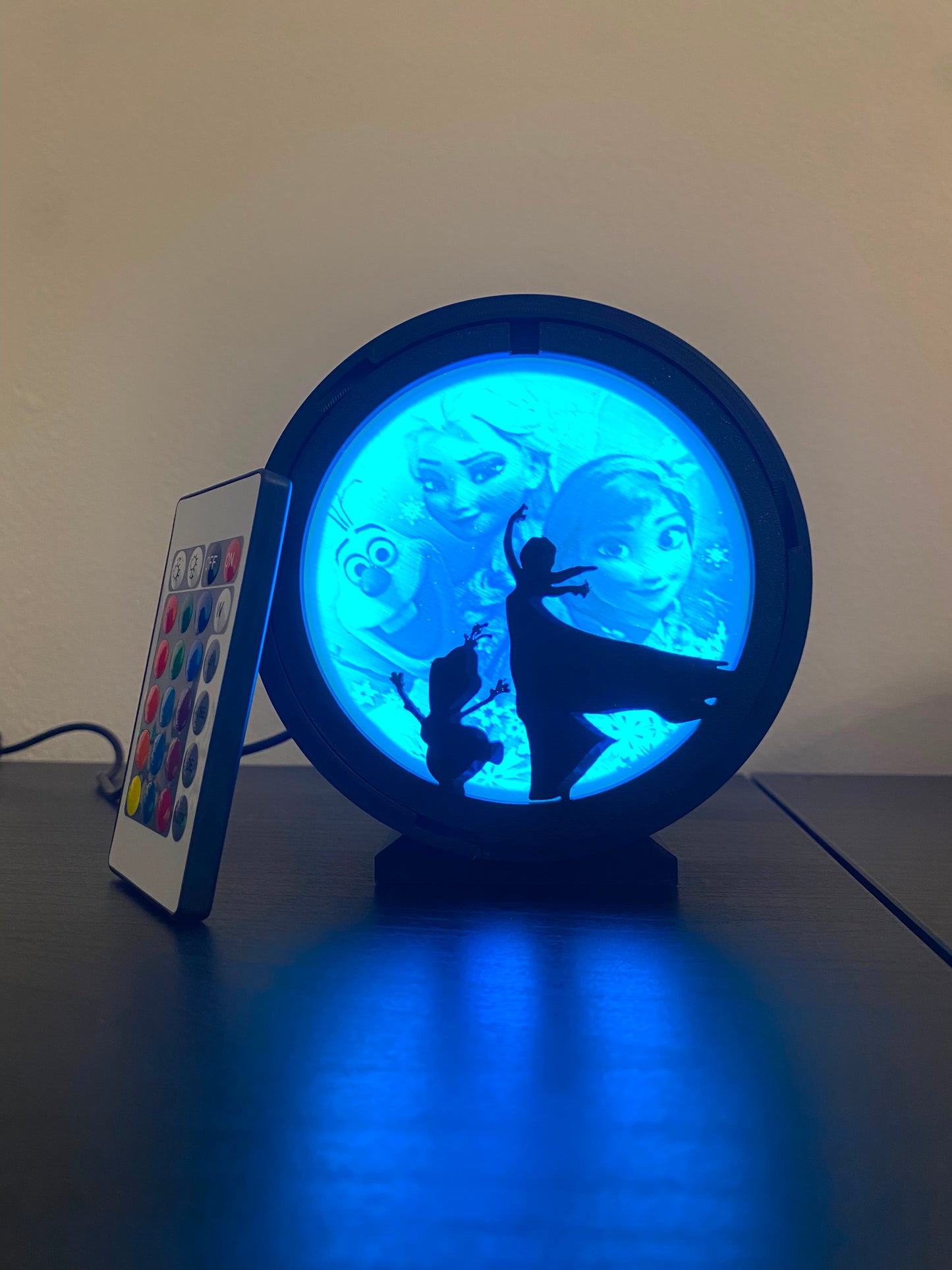 lámpara led disney frozen elsa olaf