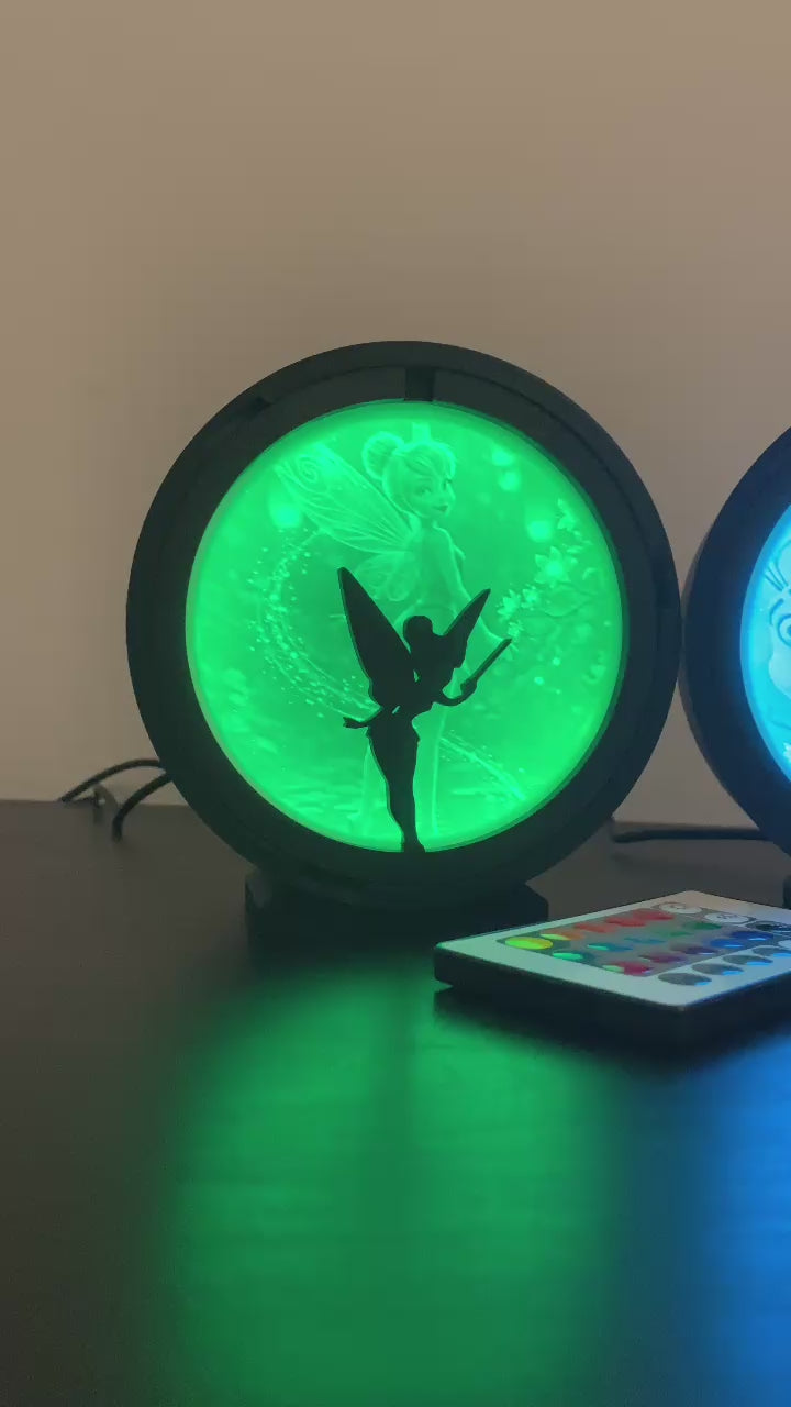 coleccion lámparas led disney impresion 3d