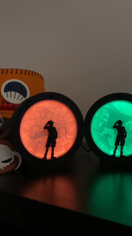Lámparas LED Anime One Piece - Diseños únicos impresión 3D